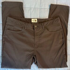 The North Face Mens Pants 32 Brown Hiking Outdoor Stretch 26 Inseam